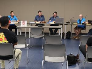 A council meeting from earlier this summer.