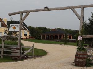 The new pavilion under construction at Whitetail Meadow.