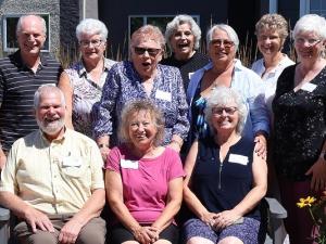Communities in Bloom judges come to Niverville, meeting past and present local volunteers.
