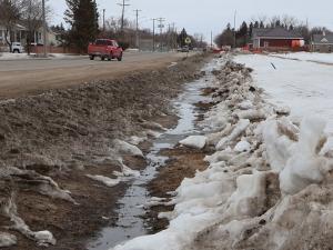Local ditches have been cleared in anticipation of the spring melt.