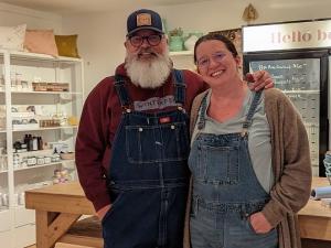 Chuck and Amy Allen, new owners of the Community General Store in Niverville.