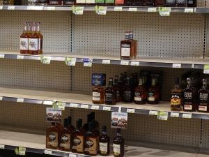Shelves are getting to be bare at local private liquer retailers like Your Grocery People in Niverville.