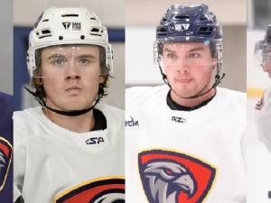 Members of the so-called "Minnesota Mafia": Brad Panzer, Brendan Bottom, Gavin Gunderson, and Carson Reed.