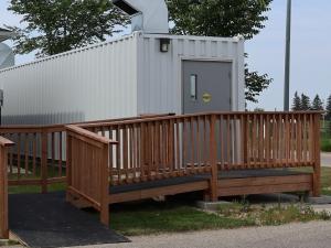 A PCH visitation shelter in Niverville.