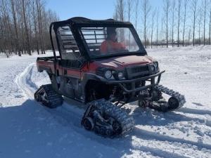 A utility terrain vehicle (UTV) and cross-country ski groomer are the newest pieces of equipment procured by the Town of Niverville thanks to grants and a private donation.