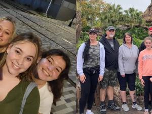 The Enns family and the Falk family.