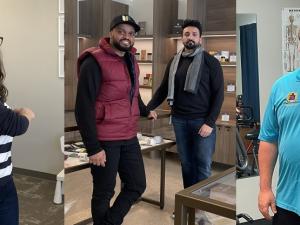 Dr. Heather McLeod, Harvinder Dhillon and Said Mohamed, and Andrew Neufeld.