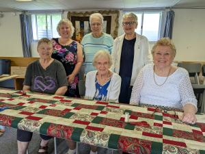 The Niverville United Church quilting group.