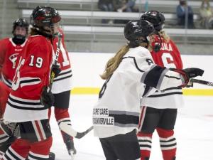 Niverville's own Ginger Fast scored both of the U18 Female Selects' inaugural goals.