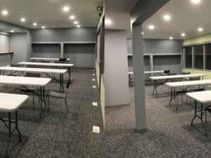 Renovations inside the Niverville Curling Club.