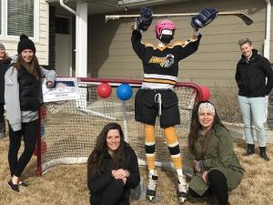 The St. Adolphe Kraft Hockeyville rally committee.