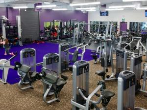 Anytime Fitness boasts a large selection of exercise equipment.