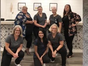 The staff at the new and improved Niverville Heritage Dental.