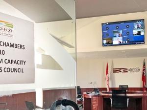 Council members are attending meetings remotely during the pandemic.