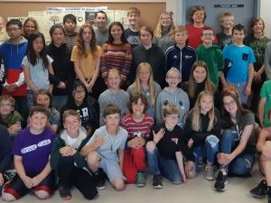 Most of the NCI students who participated in this year’s Mathematica Centrum Contest.