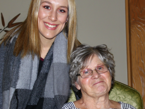 Kaitlyn Goertzen and her baba.