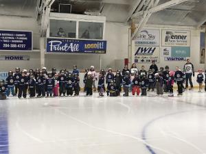 The many skaters of the Niverville Skating Club, at the annual Ice Show.