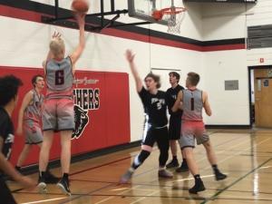 All-star Kress Schmidt takes a shot in the John Kipe Classic final.