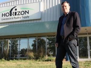 Mayor Myron Dyck outside Niverville's new municipal office at 349 Bronstone Drive.