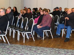 Residents gather for the March 20 public hearing.