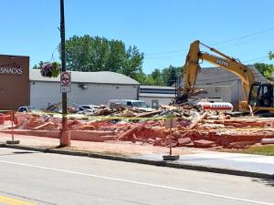 The building at 166 Main Street Niverville is no more