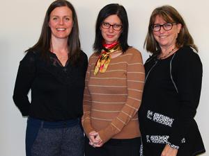 Dr. Heather McLeod, Gwen Sawa, and Dr. Ruth Hitchcock.