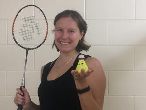 Chantel Todd takes on badminton