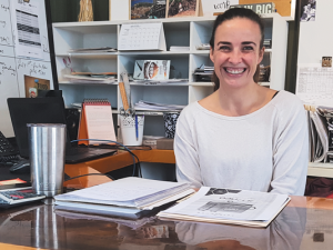 Colleen Dyck in her office at The Great GORP Project