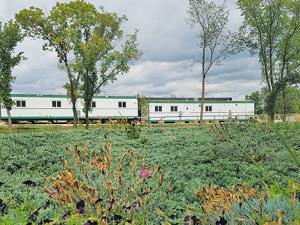 Temporary housing units have been installed at Providence