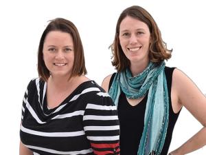 Sandra O'Malley and Lori Hawkins, owners of Colibri