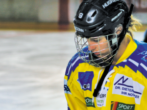 Jessie Stott on the ice