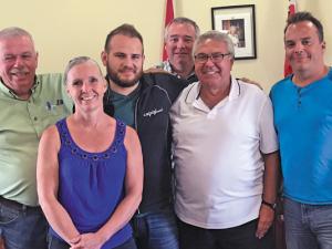 Jeannot Robert, Janine Boulanger, Chris Ewen, Ron Mamchuk, Shane Pelletier
