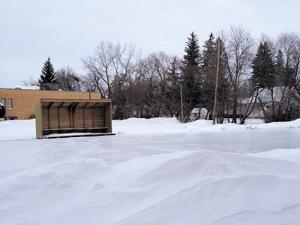 The outdoor rink on Fourth Avenue South in Niverville
