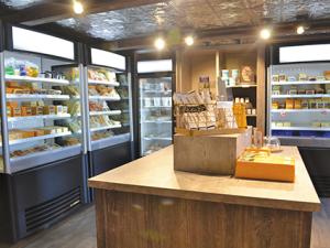 The cheese shop at Bothwell Cheese in New Bothwell