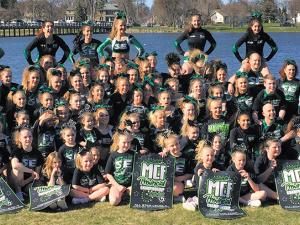 The Scorpion Elite Cheer team