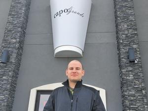 Chris Ewen outside Capo in Île-des-Chênes