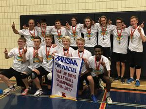 The Niverville Panthers Junior Varsity volleyball team