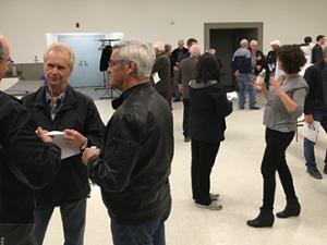 Councillors mingle with residents at open house