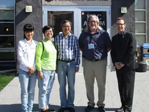 Angela Zheng, Ruth Zheng, Timothy Zheng, Steve Neufeld, and Gordon Daman