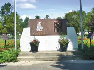 Upgrades have been made to the cenotaph in Niverville