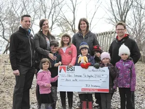 l-r) Rene de Moissac, Suzette Larochelle, Alana Manaigre, Patrick Laurette, Tige Larochelle, Kiel Larochelle, Xyza Larochelle, Maia Manaigre, Lucas Manaigre, Kami Laurette, Zoe Laurette