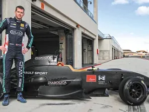 David Richert on the track