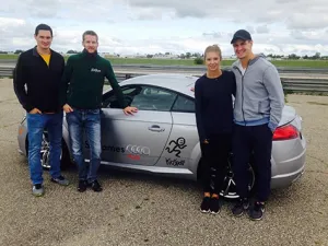 l-r): Michael Hutchinson, Dave Richert, Dara Howell, Mark Scheifele