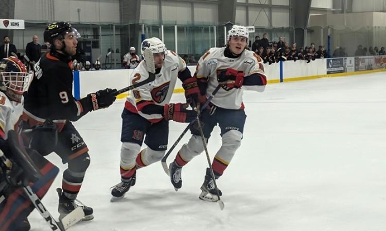 The Niverville Nighthawks keep on rolling with another dramatic 2–1 victory against the Winkler Flyers, once again in overtime.