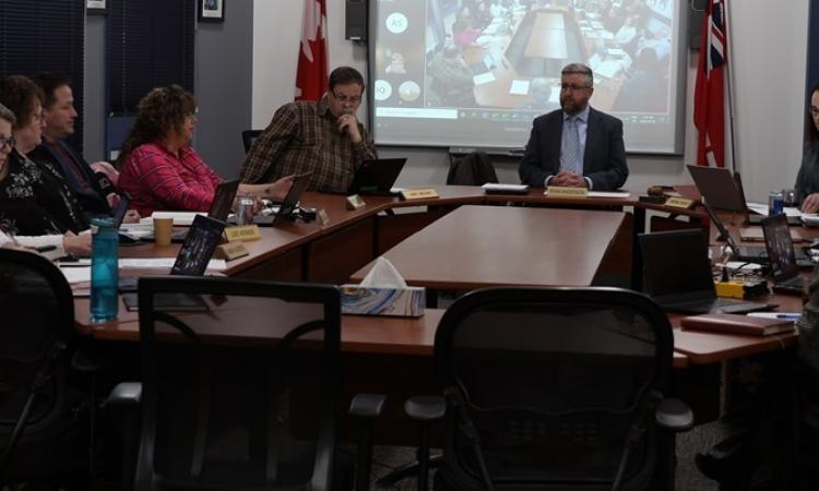 The SRSD board at a recent public meeting.