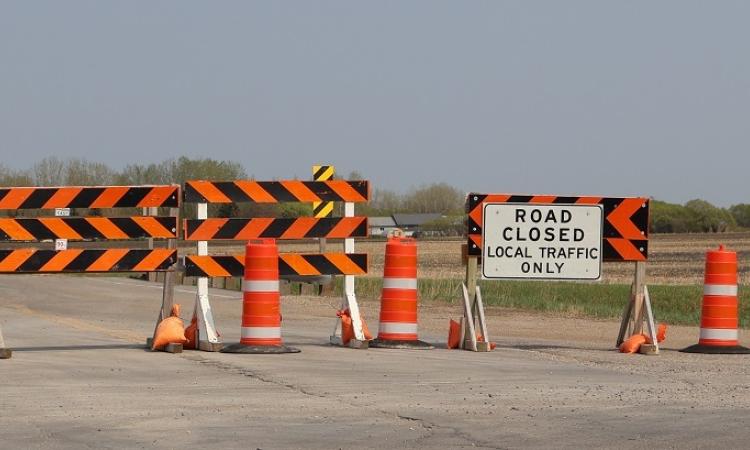 Highway 311 is closed for a three-mile stretch due to a burnt bridge. A detour is in effect.
