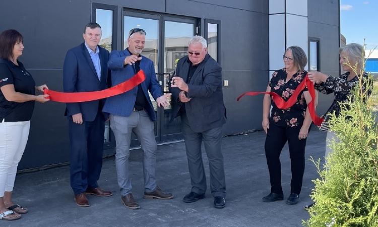 The ribbon-cutting for the new Keller Williams real estate office in Niverville.