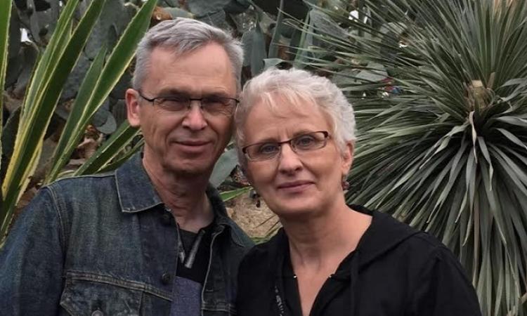 Lisa Letkeman with her husband Henry.