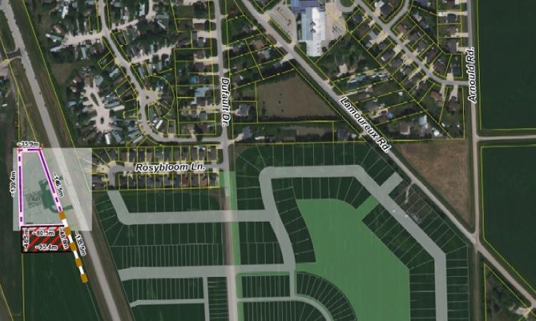 Map showing the location of the new daycare on the south side of Île-des-Chênes.