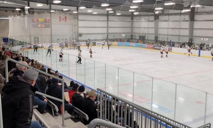 The Nighthawks took on the Winnipeg Blues at the CRRC on New Year's Eve.